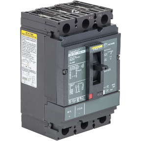 Schneider Electric Molded Case Circuit Breaker; 3-Pole; 125A; 600VAC/250VDC; 35kA @ 480VAC; Lugs - Both Ends; UL 489